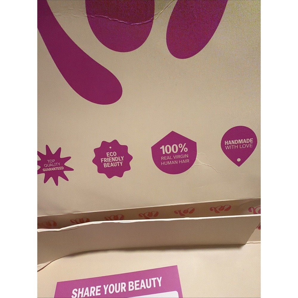 Megalook NETE-WIG-2P427-SST-26 Wig New In Box Human Hair Wig, Box Ripped - Picture 3 of 16